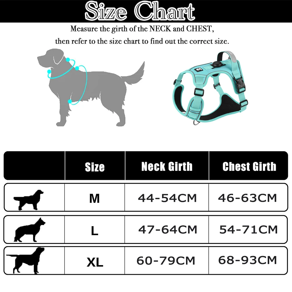 Harnais pour chien réglable et respirant – vue 6