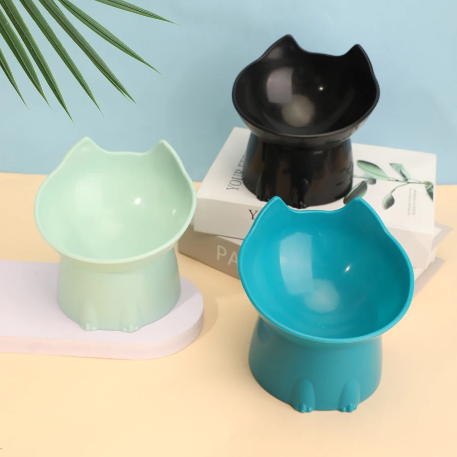 Gamelle surélevée et inclinée pour chat – vue 4