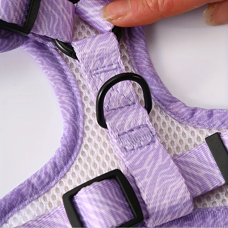 Harnais et laisse pour chien en tissu tricoté respirant – vue 3