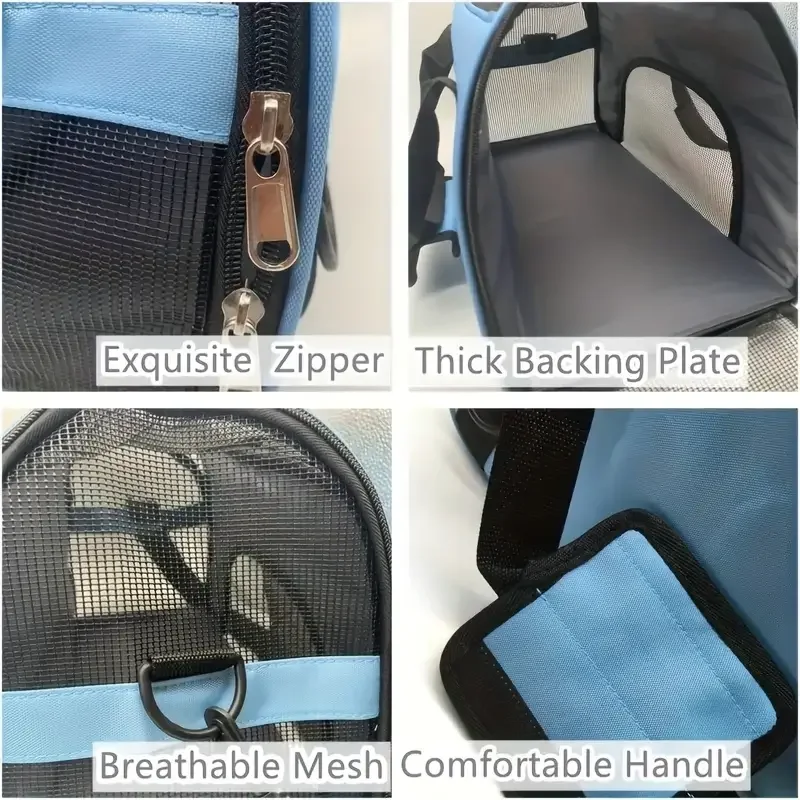 Sac de transport souple pliable pour chat et petit chien – vue 3