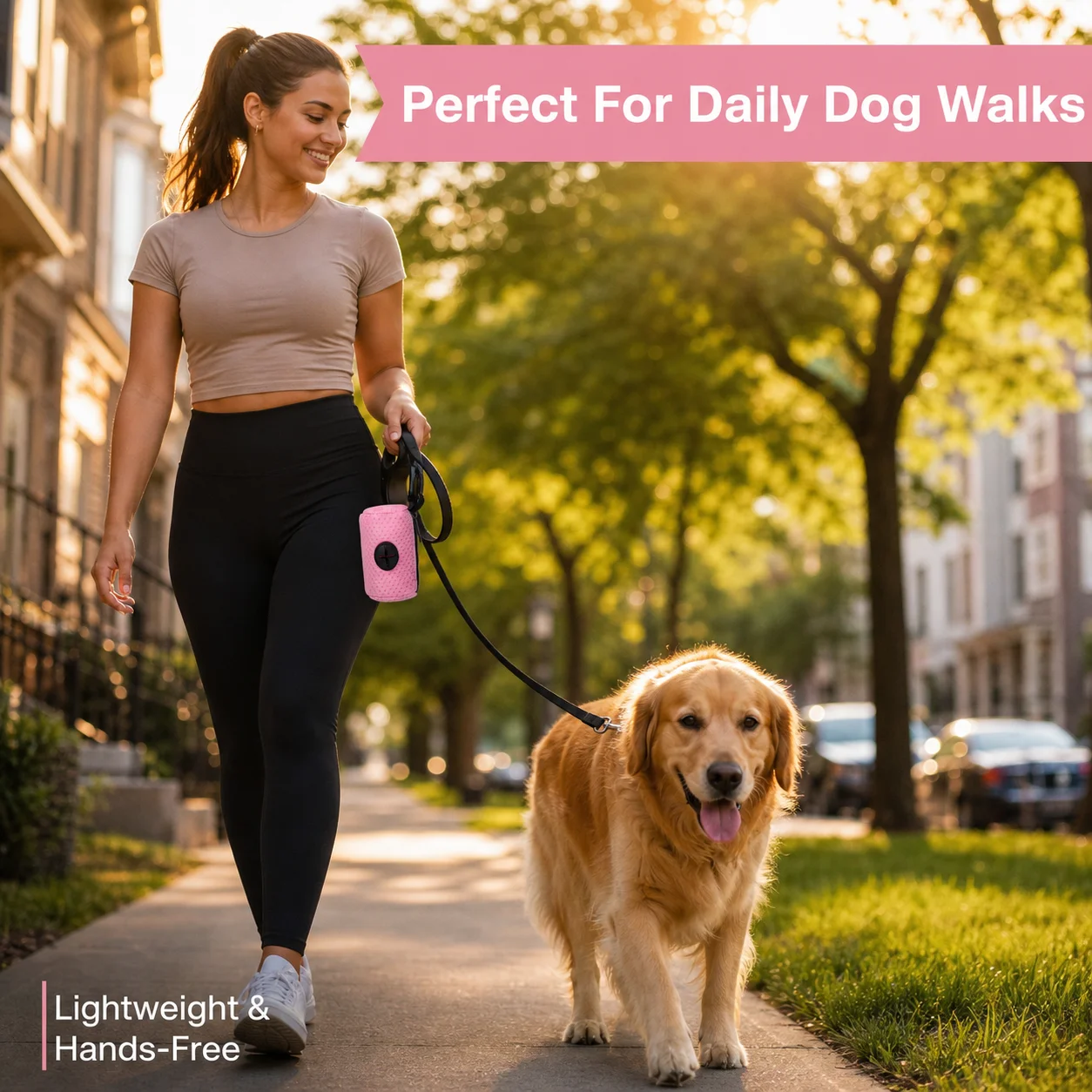 Distributeur de sacs à déjections pour laisse de chien – vue 2