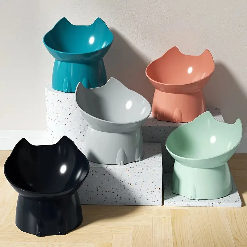 Gamelle surélevée et inclinée pour chat – vue 2